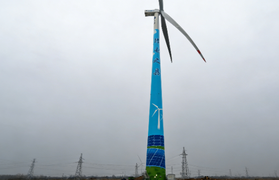 彩绘赋能绿色能源！宏亚高空为冠县“绿电之县”打造特色新地标